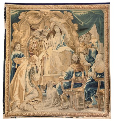 Bruxelles gobelin fra et sæt på seks, ca. 1650 (uld og silke) af Jean Le and Eggermans Daniel II Clerc