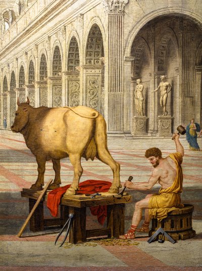 Daidalos og Pasiphaé af Jean Lemaire