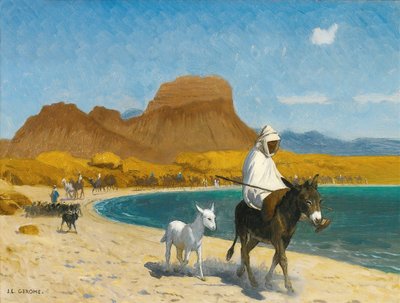 Akaba Gulf (olie på lærred) af Jean Leon Gerome