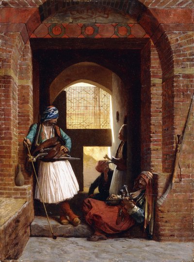 Arnaut livvagter i Kairo, 1861 af Jean Leon Gerome