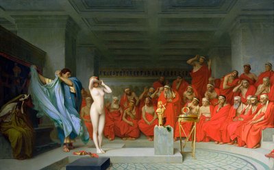 Phryne foran Areopagen af Jean Leon Gerome