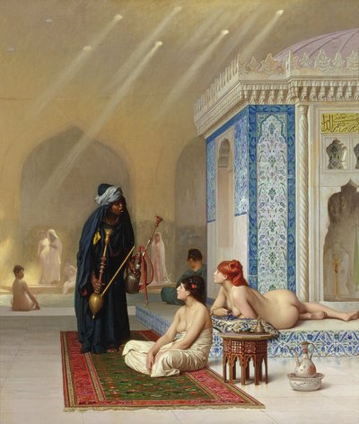 Pool i et harem af Jean Leon Gerome