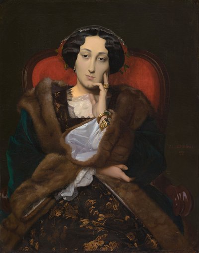 Portræt af en kvinde af Jean Leon Gerome