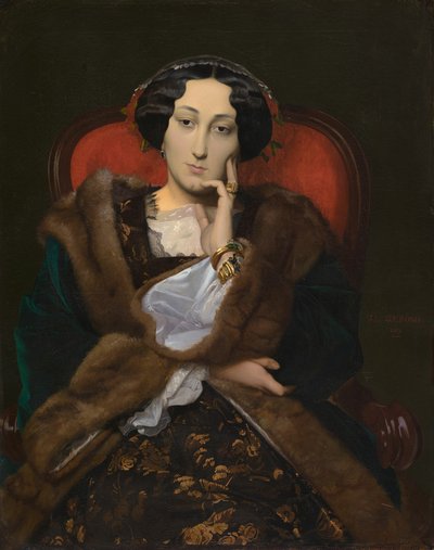 Portræt af en kvinde af Jean Leon Gerome