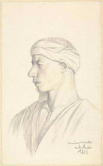 Portræt af en egyptisk fellah af Jean Leon Gerome