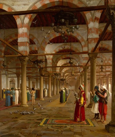 Bøn i moskeen, 1871. af Jean Leon Gerome