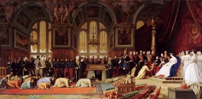 Modtagelse af Siams ambassadører af Napoleon III på slottet Fontainebleau den 27. juni 1861 af Jean Leon Gerome
