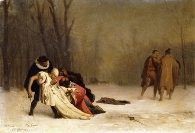 Duellen efter bolden af Jean Leon Gerome