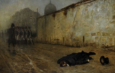 Henrettelsen af marskal Ney (olie på lærred) af Jean Leon Gerome