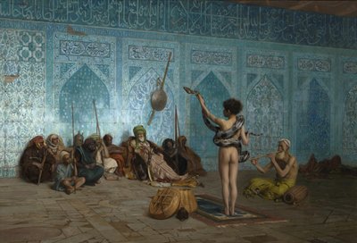 Slangetæmmeren, ca. 1879 af Jean Leon Gerome