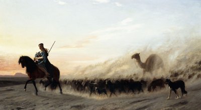 Den syriske hyrde, 1865 af Jean Leon Gerome