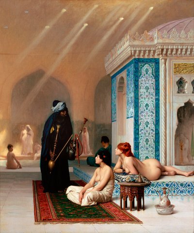Haremets pool - Pool i et Harem af Jean Leon Gerome