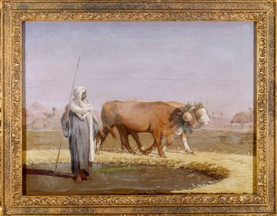 Træder hvede ud i Egypten af Jean Leon Gerome