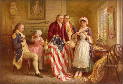 Betsy Ross 1777 af Jean Leon Gerome Ferris