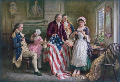 Betsy Ross 1777 af Jean Leon Gerome Ferris