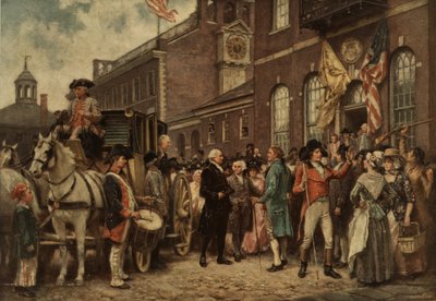 Washingtons indvielse i Philadelphia, ca. 1930 af Jean Leon Gerome Ferris