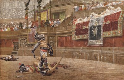 Gladiatorerne af Jean Leon after Gerome