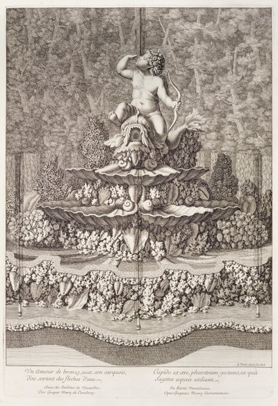 Springvand med amor af Gaspar Marcy i Versailles, 1676 af Jean Lepautre