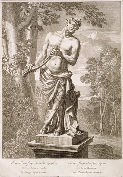 State of a Satyr af Philip de Buyster i Versailles, 1675 af Jean Lepautre