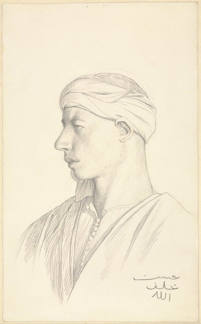 Portræt af en egyptisk Fellah af Jean Leon Gerome