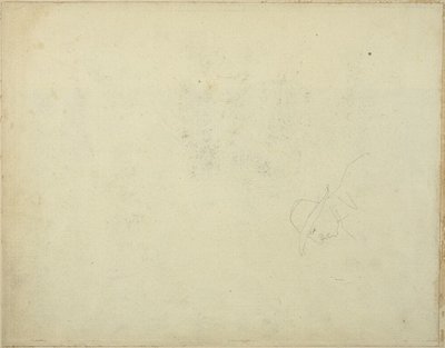 Karikatur af en mand med bredskygget hat af Jean Louis André Théodore Géricault