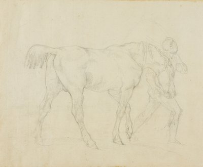 Groom fører en hest af Jean Louis André Théodore Géricault