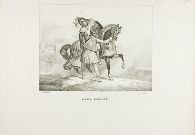 Lara såret af Jean Louis André Théodore Géricault