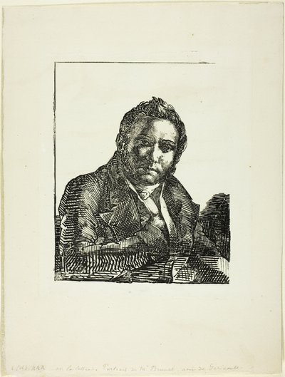 Portræt af Auguste Brunet af Jean Louis André Théodore Géricault