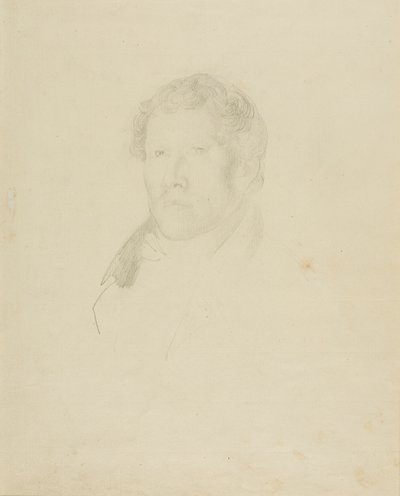 Portræt af en mand af Jean Louis André Théodore Géricault