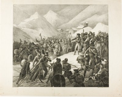 Passagen af Mount Saint Bernard af Jean Louis André Théodore Géricault