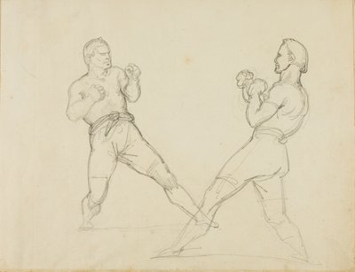 To boksere i sparring af Jean Louis André Théodore Géricault