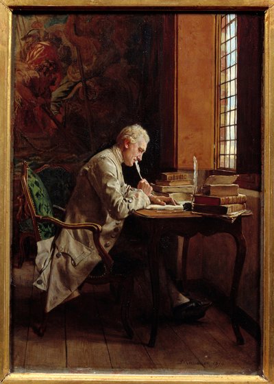 En digter. Maleri af Ernest Meissonier (1815-1891) af Jean Louis Ernest Meissonier