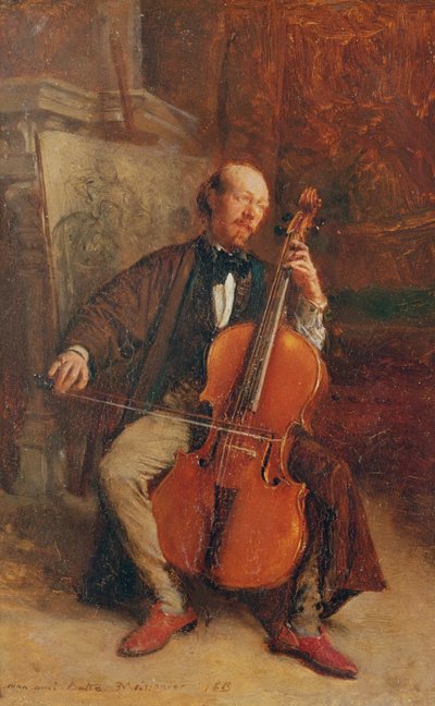 Alexandre Batta, cellisten, 1855 af Jean Louis Ernest Meissonier