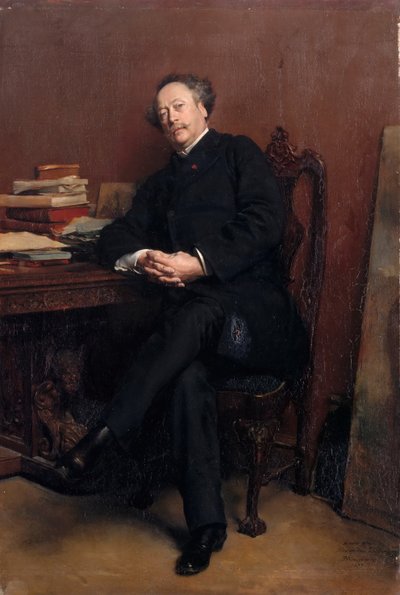 Alexandre Dumas, søn 1824-1895 af Jean Louis Ernest Meissonier