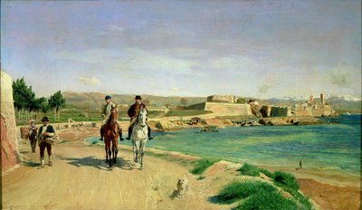 Antibes, rideturen, 1868 af Jean Louis Ernest Meissonier