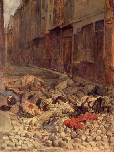 Barrikade i Rue de la Mortellerie, juni 1848 (Memory of Civil War) 1849 (olie på lærred) af Jean Louis Ernest Meissonier