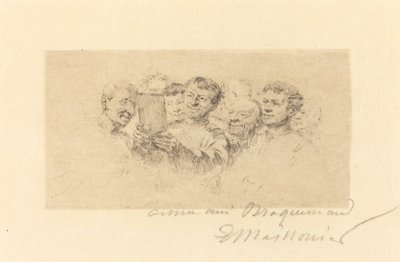 De elskende af Jean Louis Ernest Meissonier