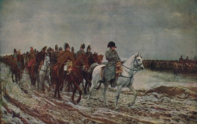 Napoleon under den franske kampagne i 1814, 1864, c1915 af Jean Louis Ernest Meissonier
