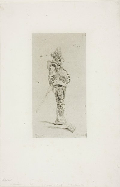 Punchinello af Jean Louis Ernest Meissonier