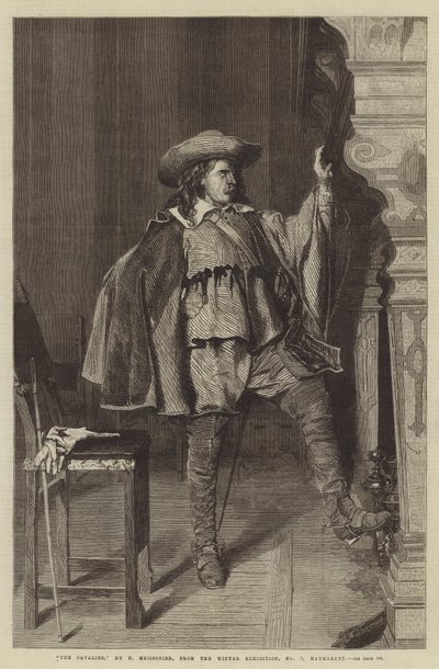 The Cavalier, fra vinterudstillingen, nr. 7, Haymarket af Jean Louis Ernest Meissonier
