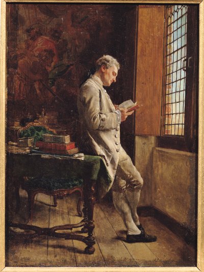 Læseren i hvidt, 1857 af Jean Louis Ernest Meissonier