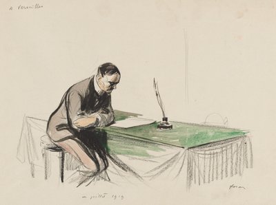 I Versailles, juli 1919 af Jean Louis Forain
