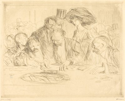 Ved spillebordet (anden plade) af Jean Louis Forain