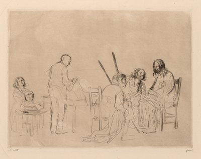 Før nadveren i Emmaus af Jean Louis Forain