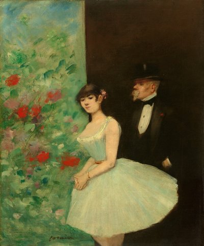 Bag kulisserne, ca. 1880. af Jean Louis Forain