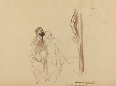 Det var her jeg afsluttede præsten, ca. 19141919. af Jean Louis Forain