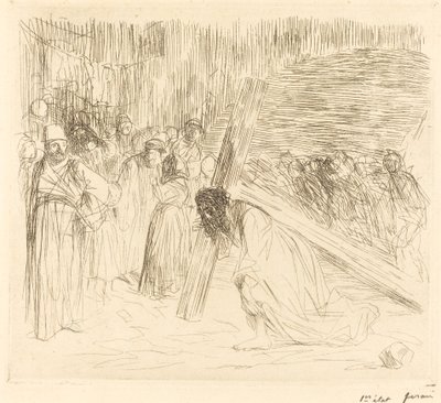 Kristus bærer korset (femte plade) af Jean Louis Forain