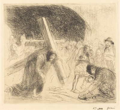 Kristus bærer korset (syvende plade) af Jean Louis Forain