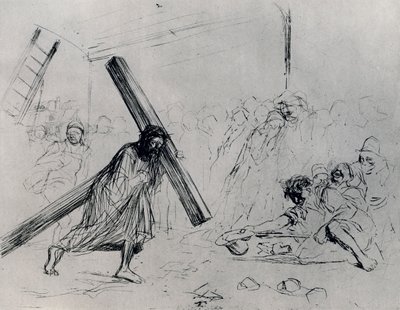 Kristus bærer korset, 1925. af Jean Louis Forain