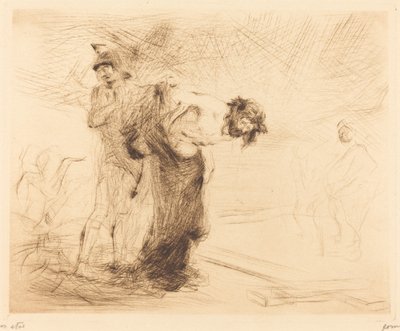 Kristus frataget sit tøj af Jean Louis Forain